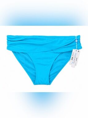🆕 Bleu Rod Beattie Foldover Bikini Bottom Size 12 Lagunita Blue Swim